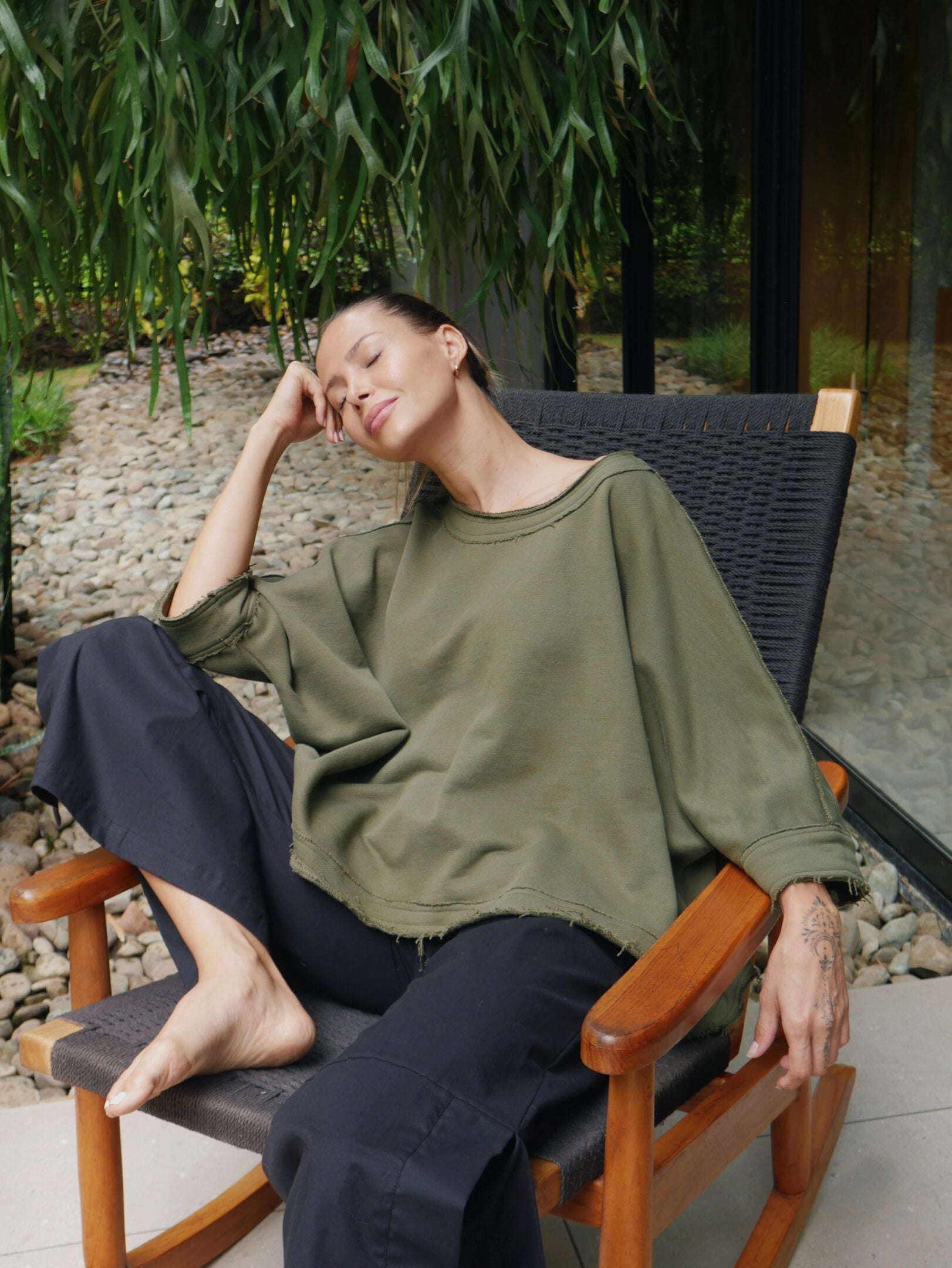 Oversized Sweater - Thin Cotton Off White