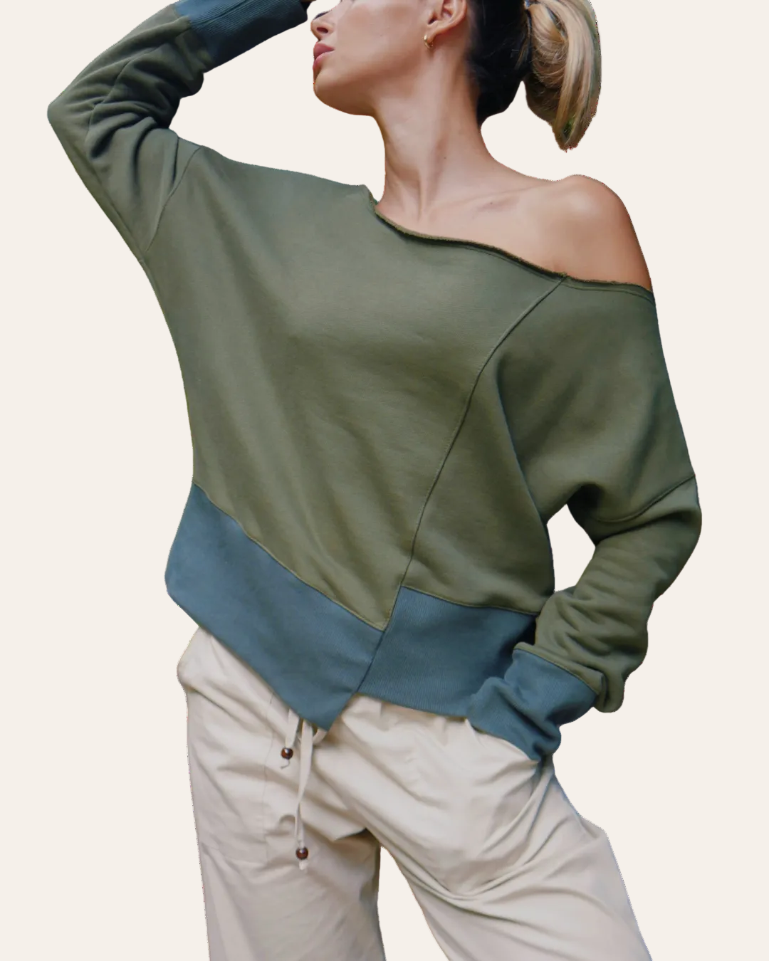 Open Shoulder Sweater