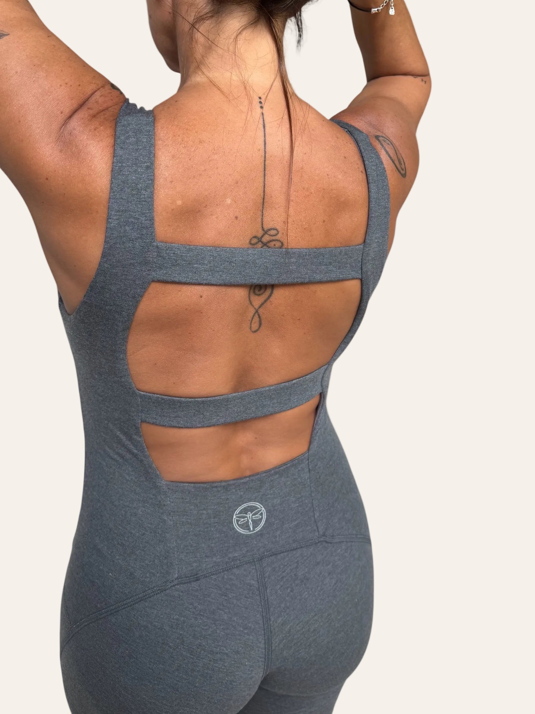 Flare Full Length Two Strap Back Unitard